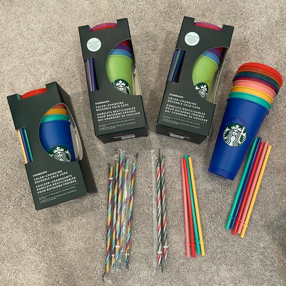 Starbucks Coloring Changing Cups Lot